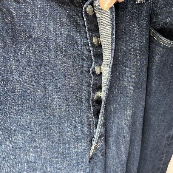 Levis 501 Jeans Regular Button Fly Straight Leg Denim Tag: 40x32 Actual: 38x30 - Picture 4 of 13